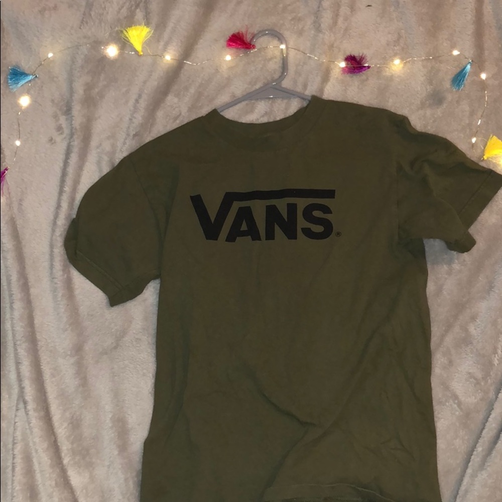 Army green Vans T-shirt